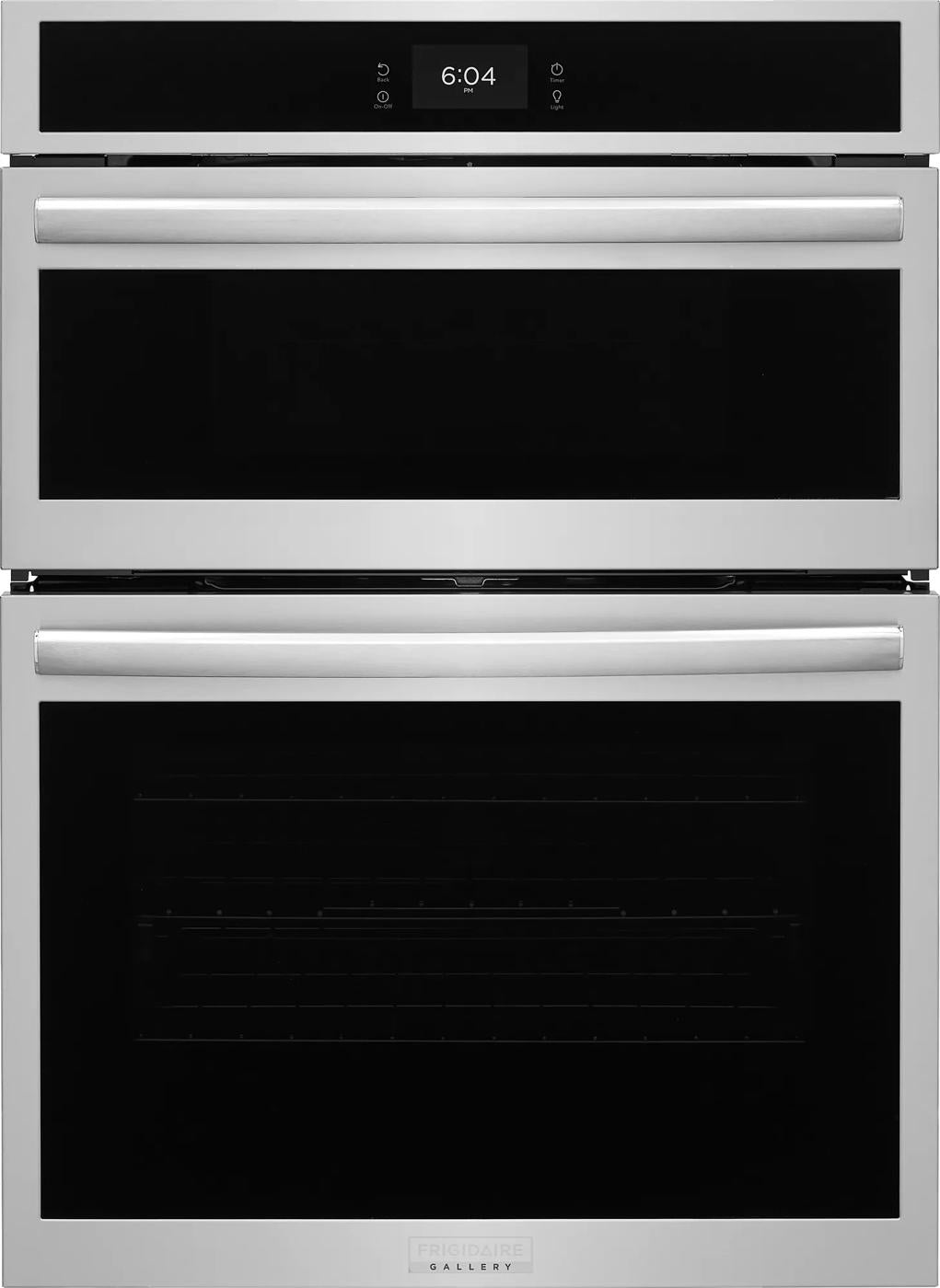 Stainless steel electric wall oven and microwave combo with digital display from Wall Ovens at Hartville Hardware