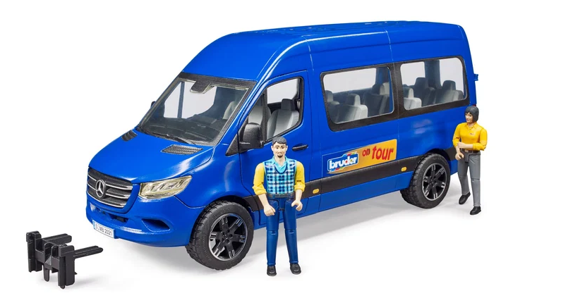 Bruder 02670 Mercedes-Benz Sprinter Transfer Van with Driver and Passenger