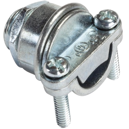 Galvanized steel wire connector with screw clamps for secure electrical connections in home improvement projects under $50