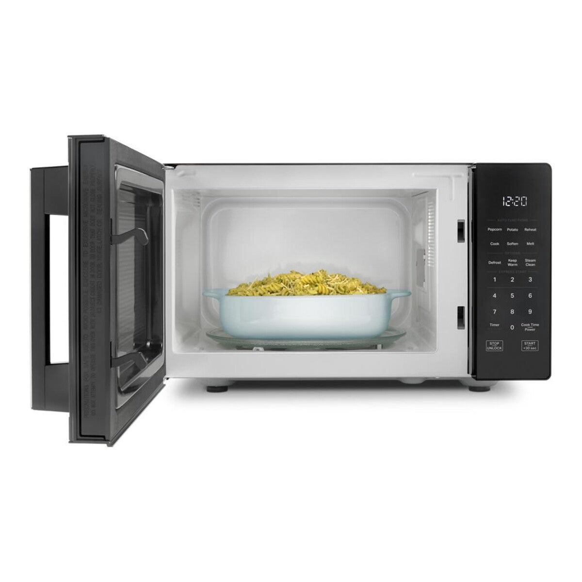 0.9 cu. ft. Black Countertop Microwave With Steam Clean - 900 watt