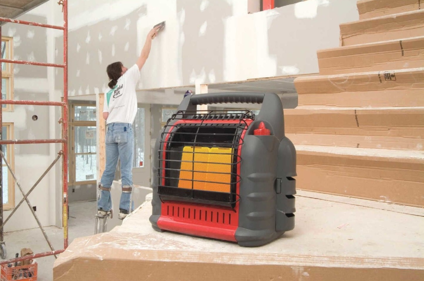 Compact radiant propane heater with safety features for indoor use in All Products and Home Improvement collections