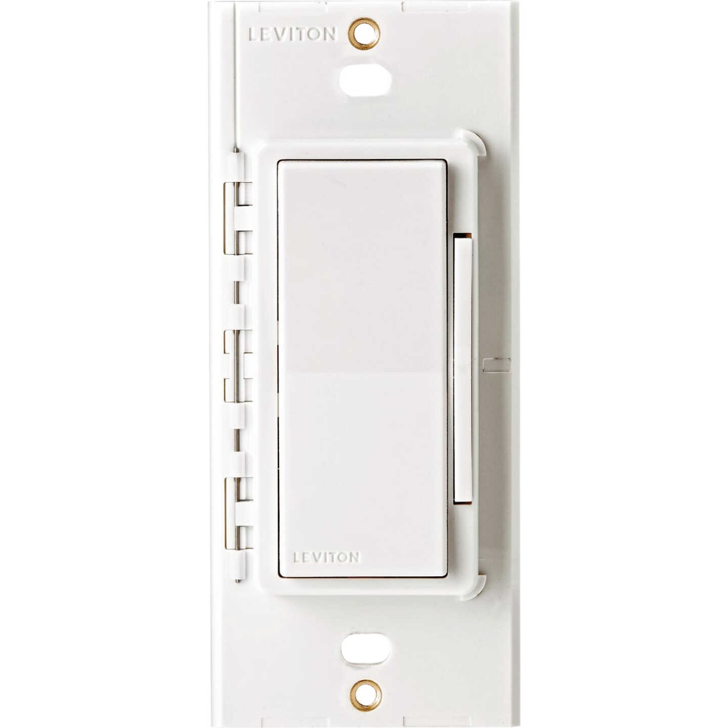White wireless dimmer switch for smart home lighting control in the electrical and home improvement collection