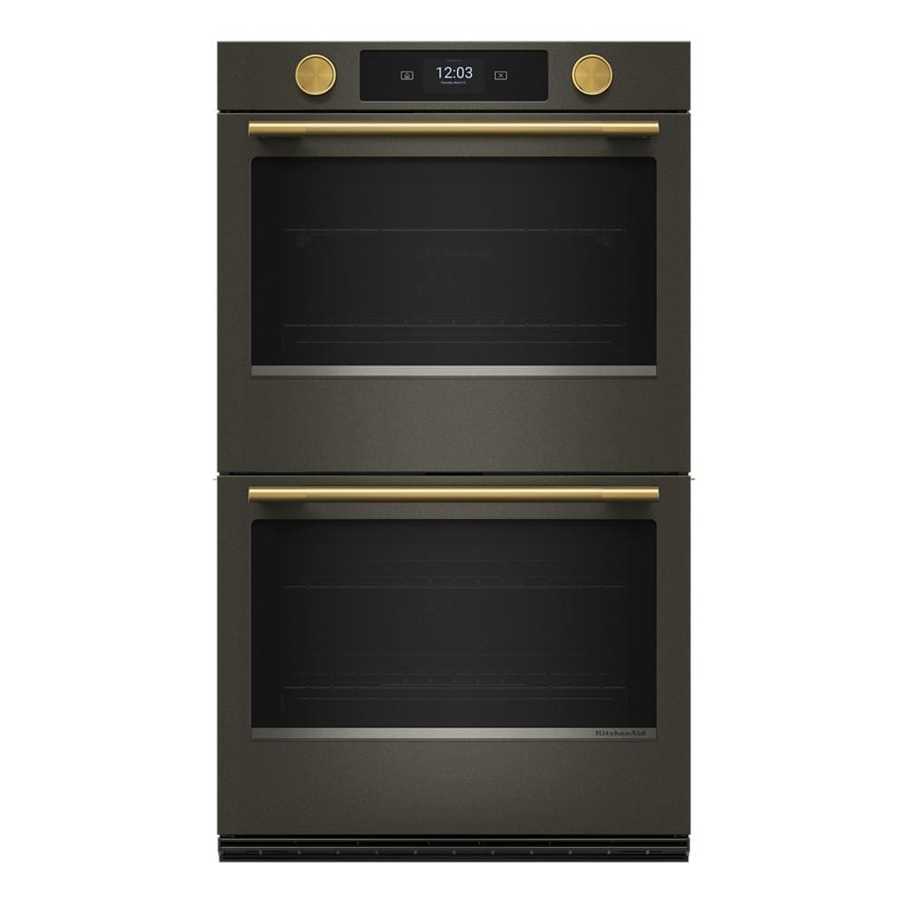 30-inch Smart Electric Double Wall Oven with Intelligent Cooking Camera - Black Ore