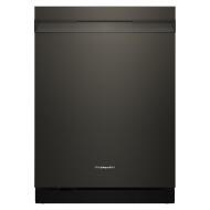Black freestanding dishwasher with top control panel from Kitchen & Kitchenware and Appliances collections