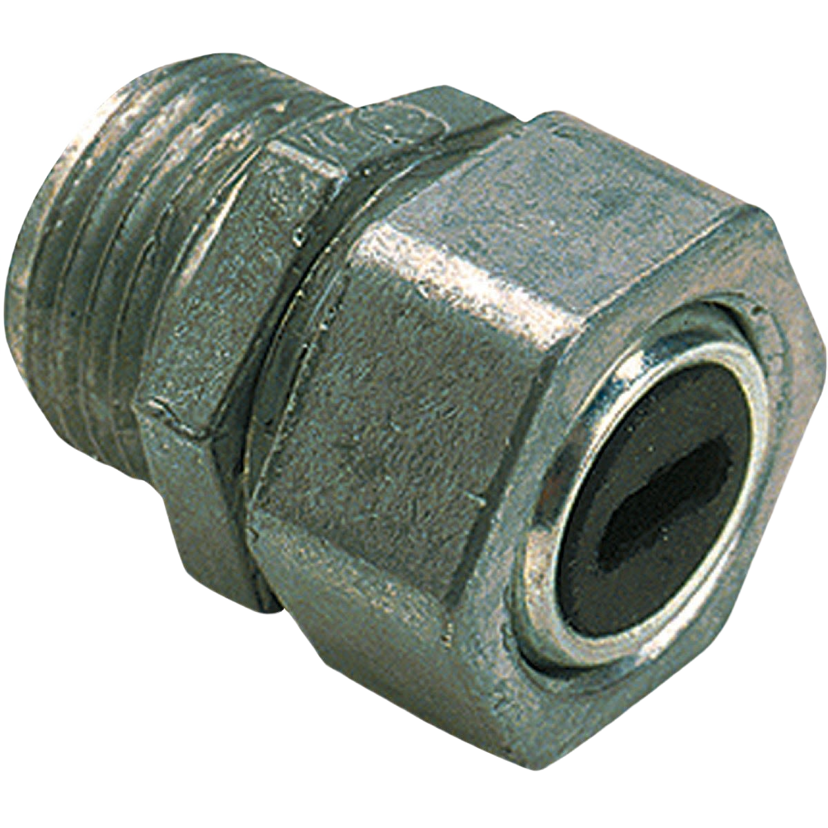 Metal cast body watertight connector with threaded fitting for secure plumbing in home improvement projects