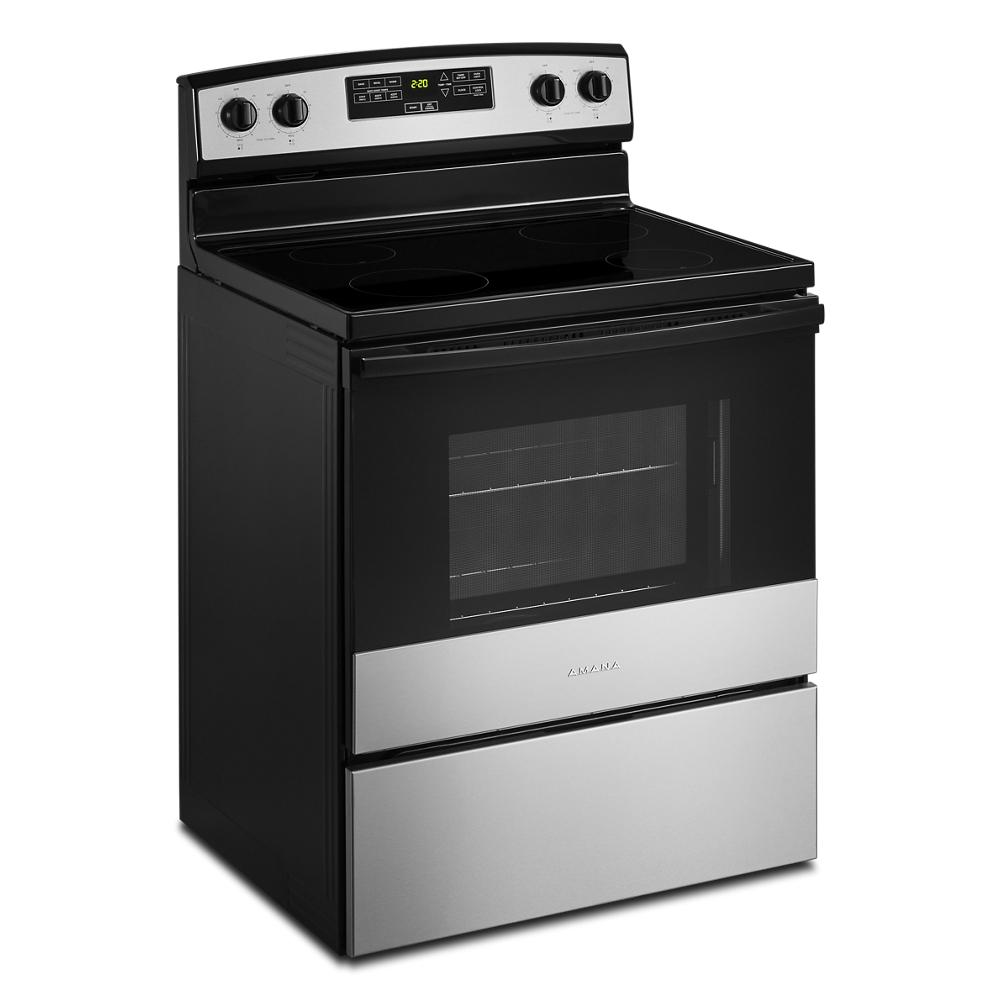 30-inch Amana® Electric Range with Extra-Large Oven Window