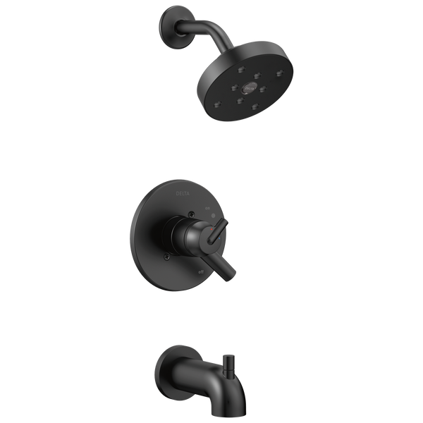 Delta Trinsic Matte Black H2OKinetic Tub & Shower Trim – Hartville