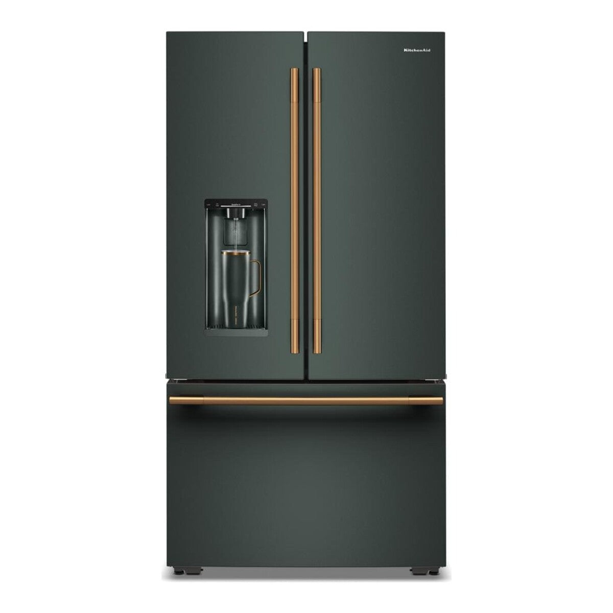 23 Cu. Ft. 36-Inch Counter-Depth French Door Refrigerator with Intelligent Auto Fill in Juniper