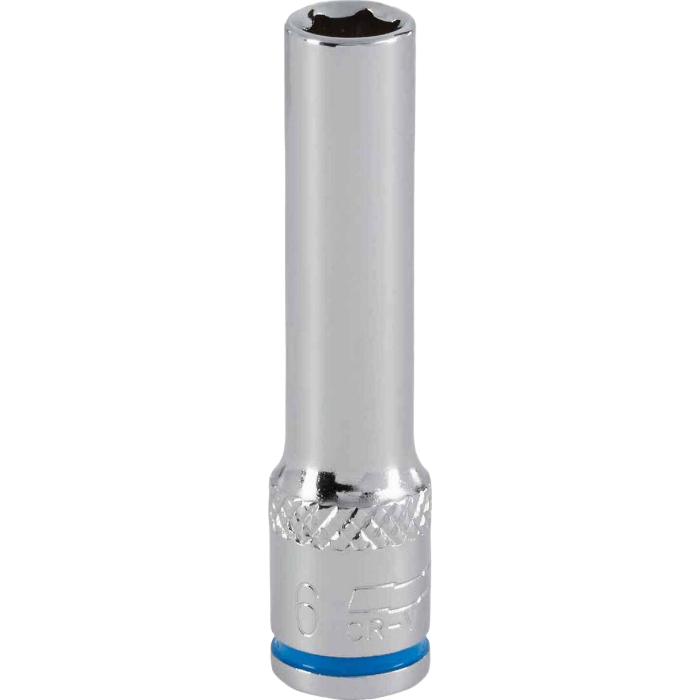 6mm deep socket with textured grip for enhanced handling in hand tool and woodworking tool collections under 50 dollars
