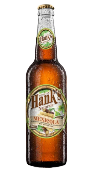 Glass bottle of Hanks Mexicola soda with condensation in food and beverage and drinks collections under 50