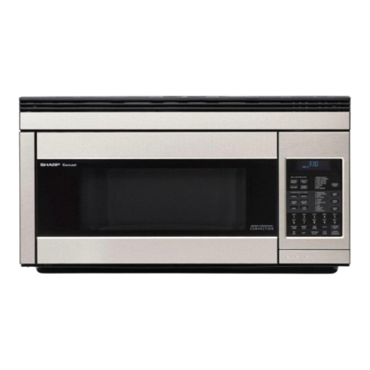 1.1 cu. ft. 850W Sharp Stainless Steel Over-the-Range Convection Microwave Oven