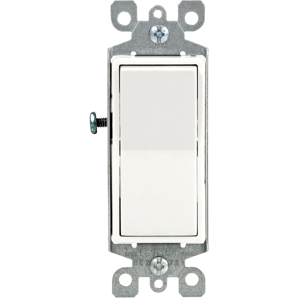 Residential white 15A 4-way light switch with Quickwire push-in and side wiring for electrical home improvement under $50