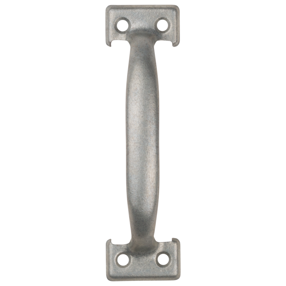 Galvanized steel utility door pull with mounting holes for cabinet and furniture hardware in home improvement tools under $50 collection