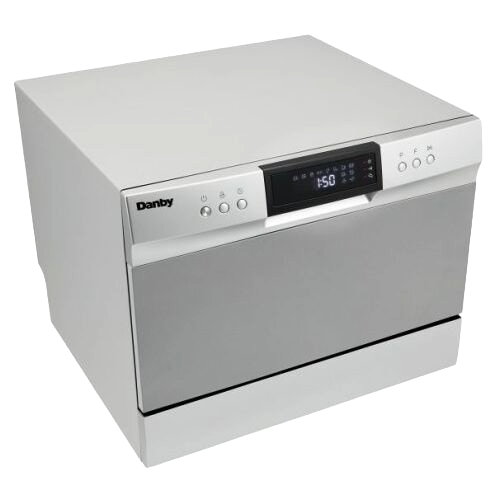 Countertop Dishwasher, 6 Place Setting, 8 Wash Cycles, SS Interior