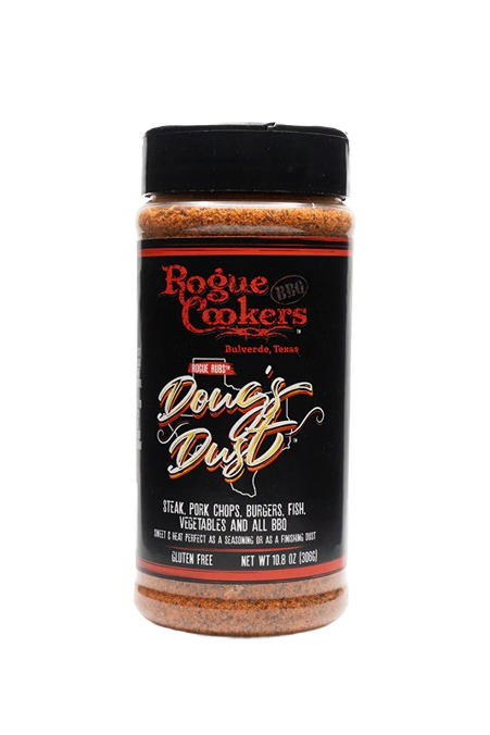 Rogue Cookers Doug's Dust rub seasoning for grilling steak, pork, burgers, fish, and vegetables under $50 BBQ spices collection