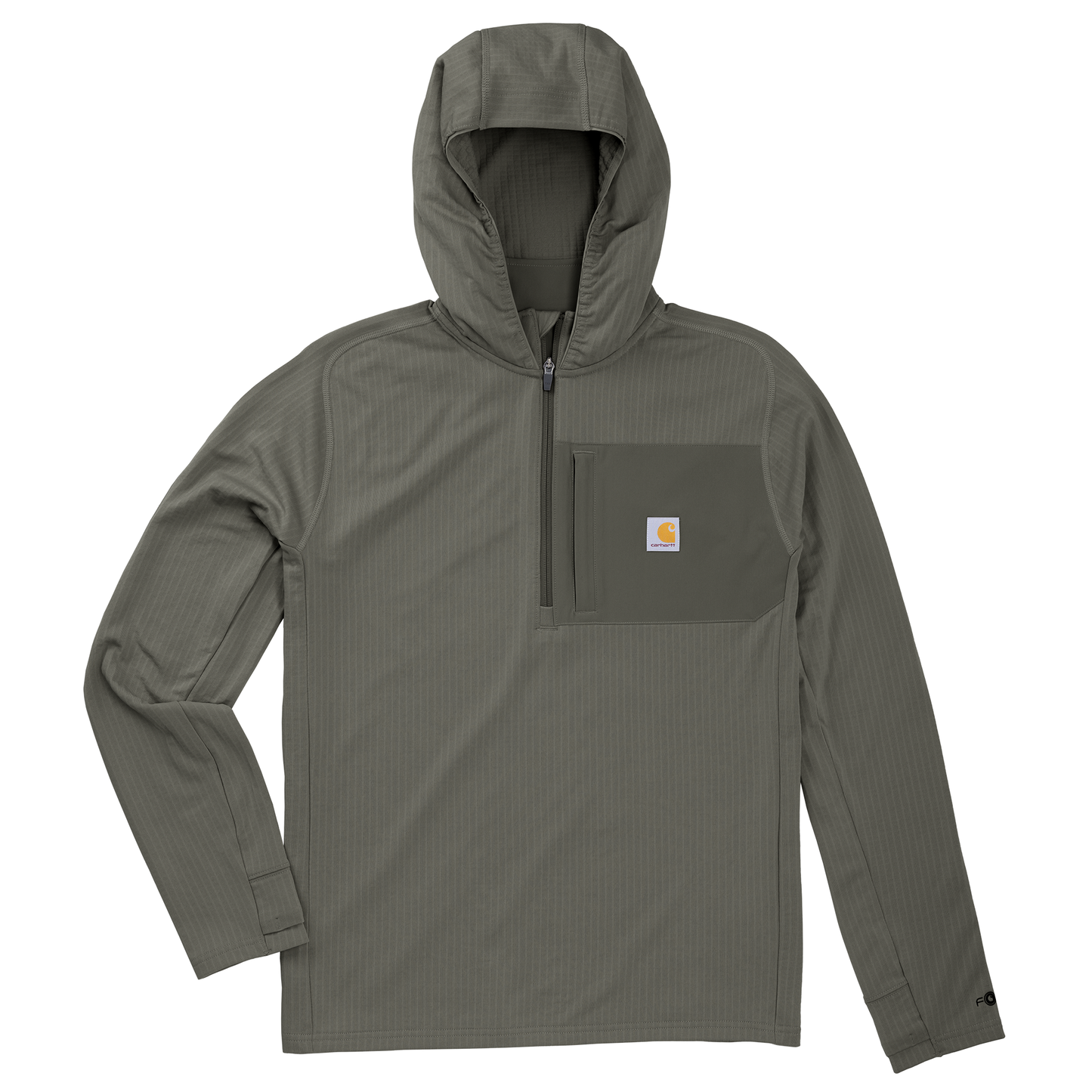 Carhartt Men's Force Ironwood Relaxed Half-Zip Hoodie