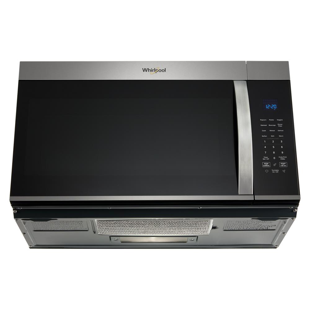 Whirlpool stainless steel over-the-range microwave with digital controls and sensor cooking in Microwaves collection