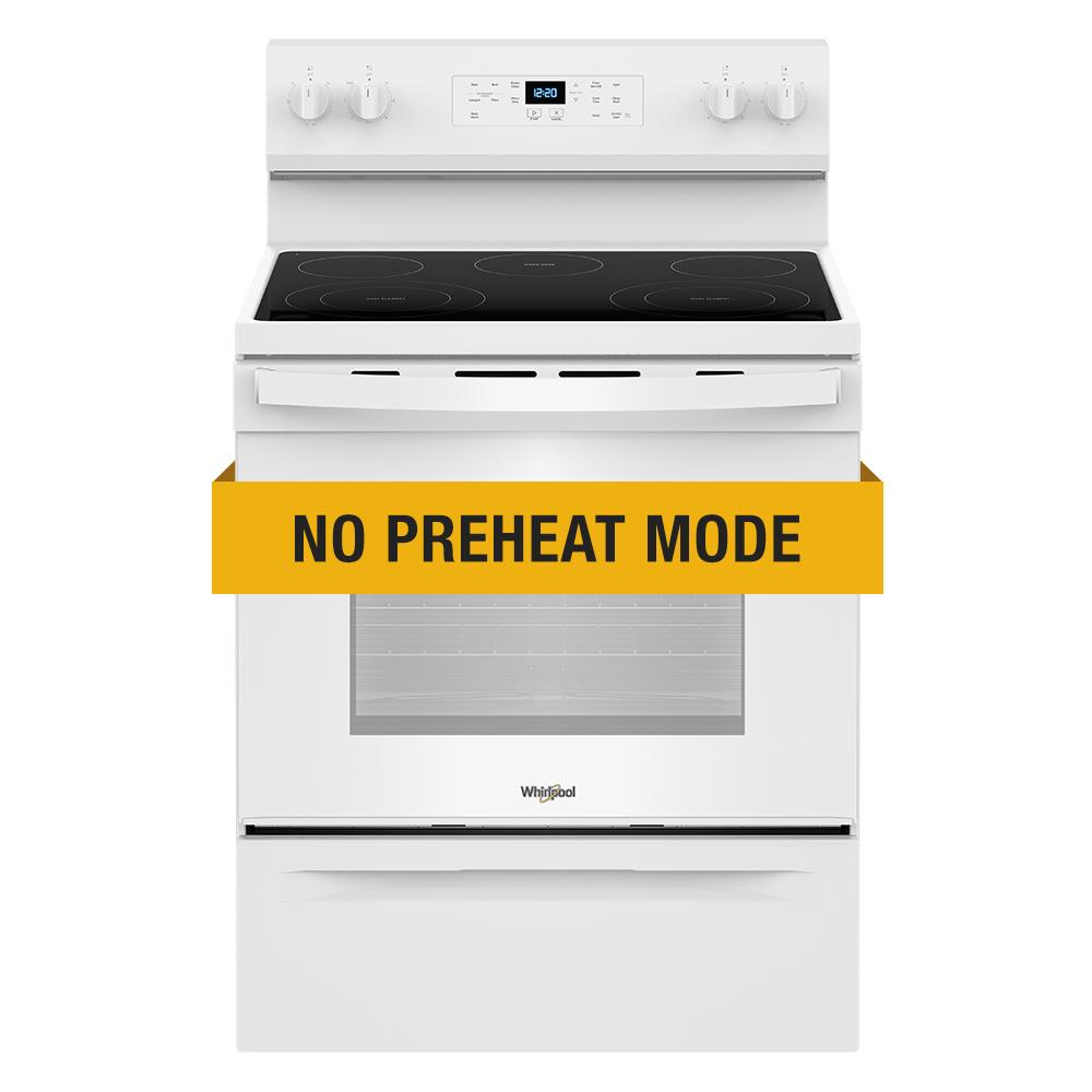 30-inch Electric Range with No Preheat Mode and Steam Clean