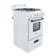 Avanti 20" Compact Gas Range Oven - White