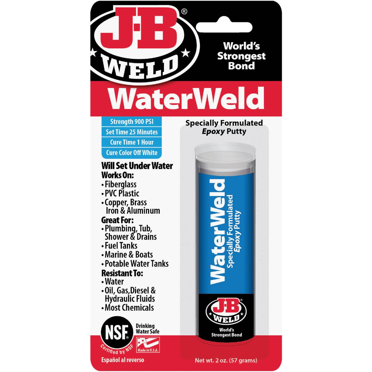 Blue epoxy putty repair stick for sealing leaks and fixing plumbing under $50 in home improvement tools