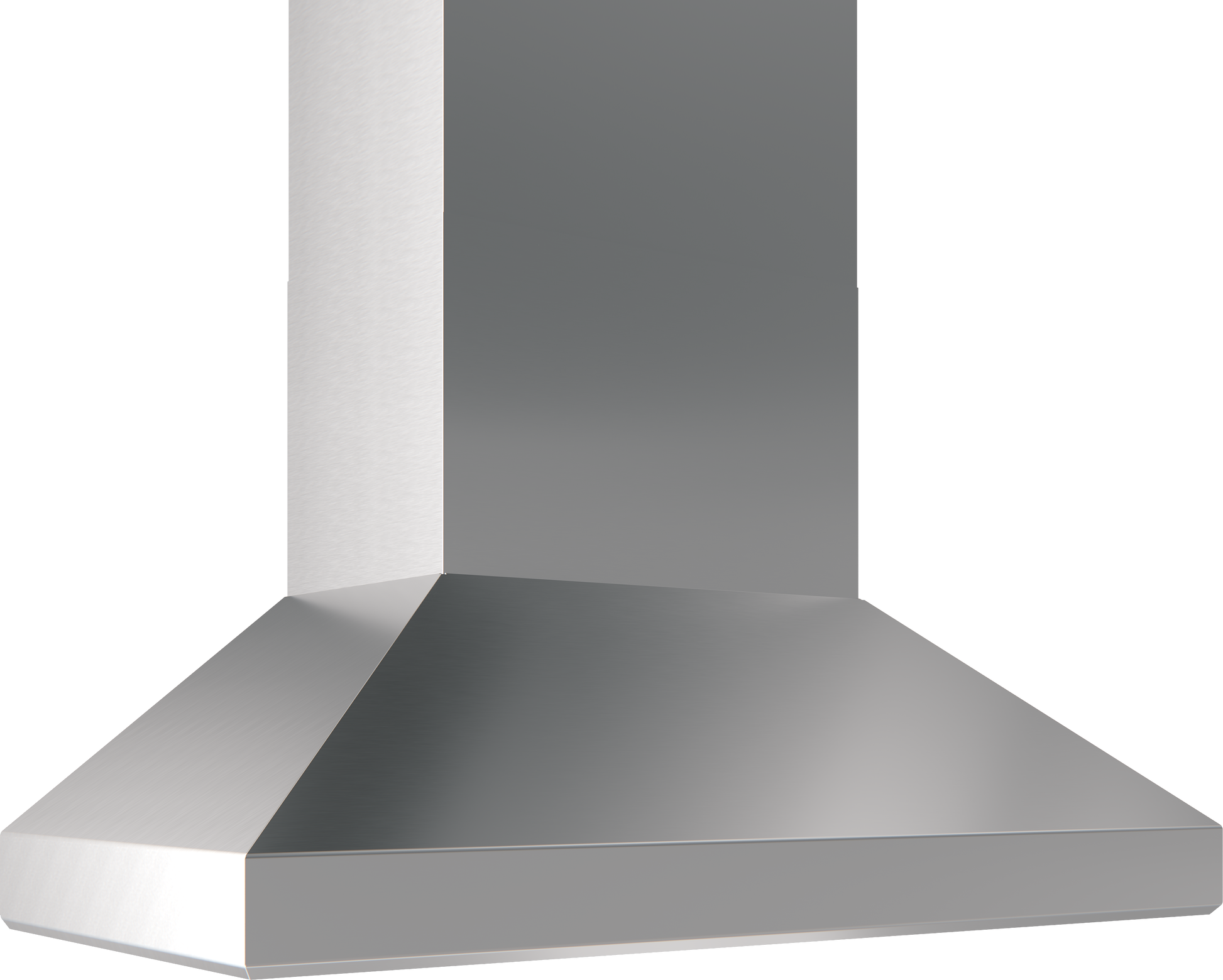 stainless steel chimney hood with powerful blower for kitchen ventilation in over the range hoods collection