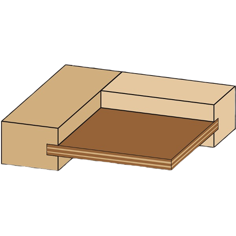 CMT Orange Tools Adj. Tongue & Groove Bit Set For Mission Style Cabinet Doors, 1/2” Shank