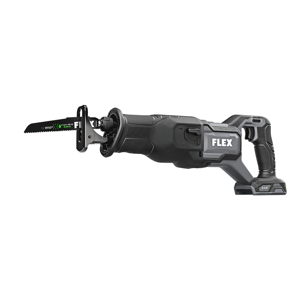 FLEX 24V Reciprocating Saw, Oscillating Multi-Tool, Drill Driver, and Impact Driver Kit