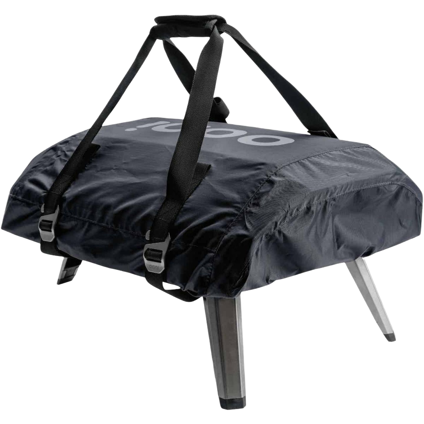 Black polyester protective cover with handles for outdoor pizza oven in grill accessories and outdoor living collections