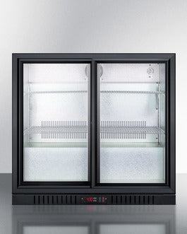 36 inch beverage center with dual sliding tinted glass doors and digital temperature display for kitchen appliances collections