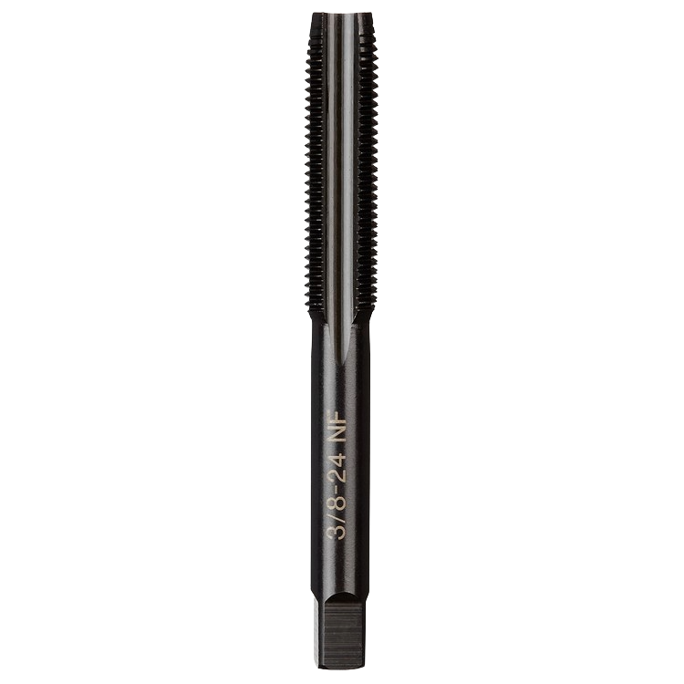 Precision-machined straight flute plug tap with laser-etched size markings for tool accessories and drill bits under $50 collections