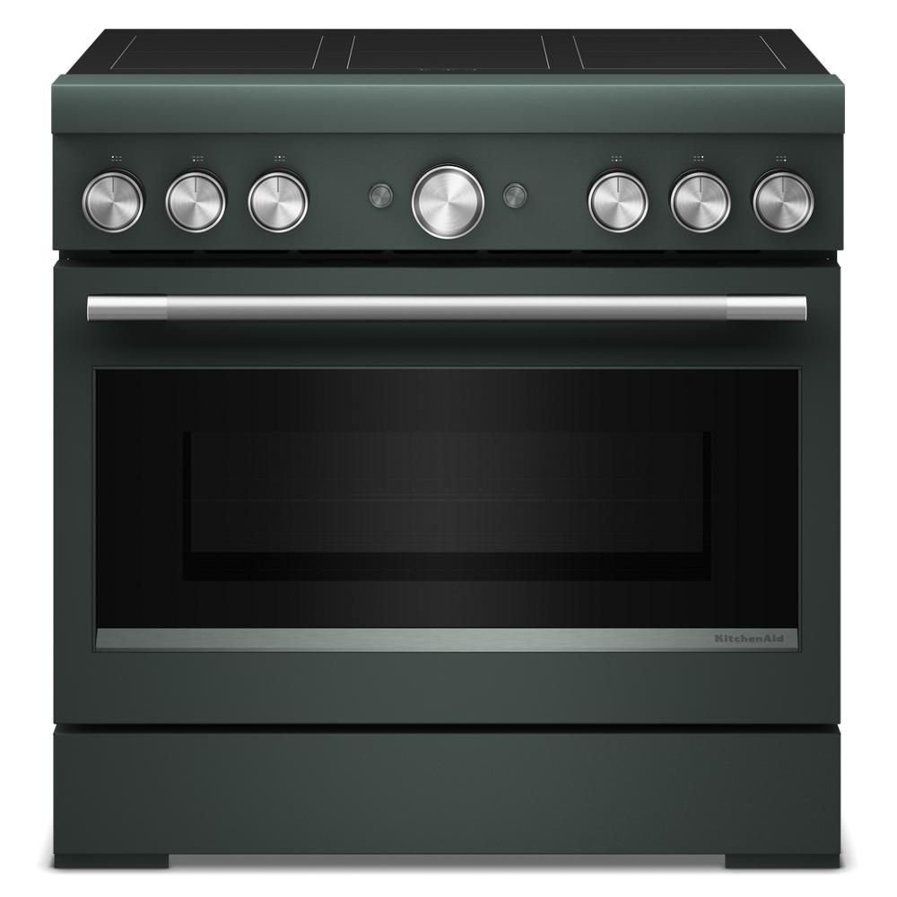 36-Inch 6-Element Induction Freestanding Commercial-Style Range with Air Fry