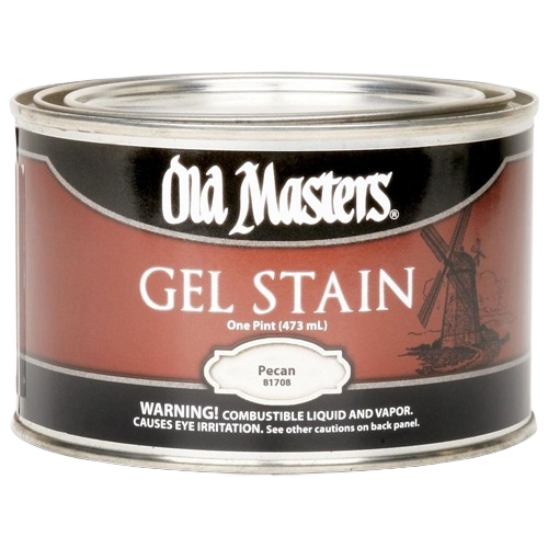 Old Masters pecan oil base gel stain in 1 pint can for interior stains and finishing in home improvement tools