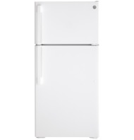 White top-freezer refrigerator with simple design from kitchen appliances and top freezer refrigerators collection