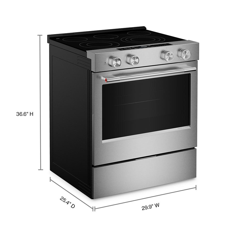 5.3 Cu. Ft. Smart Slide-in Electric Range with Convection Cooking Modes