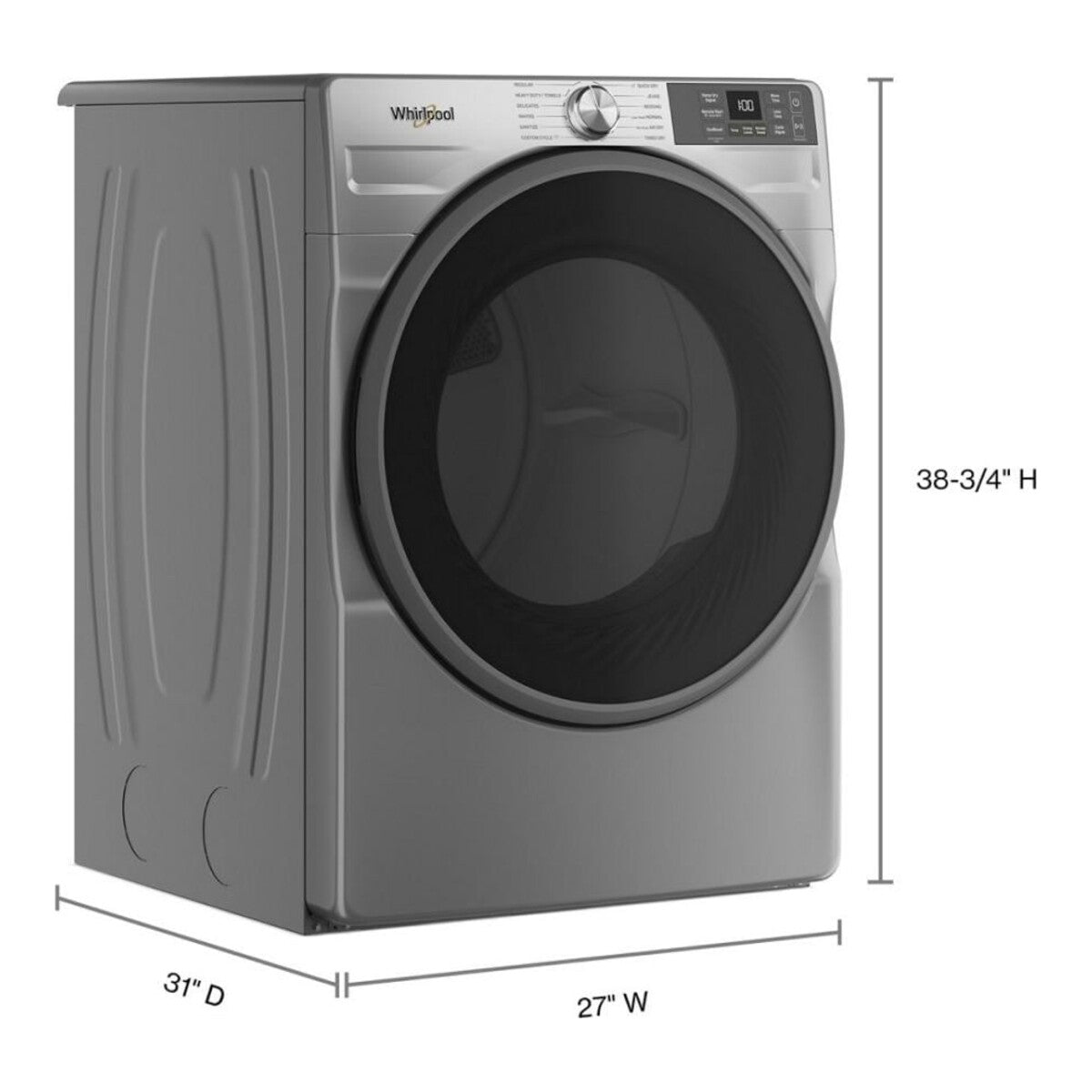 7.4 cu. ft. Smart Front Load ENERGY STAR® Electric Dryer with Wrinkle Shield™ Option