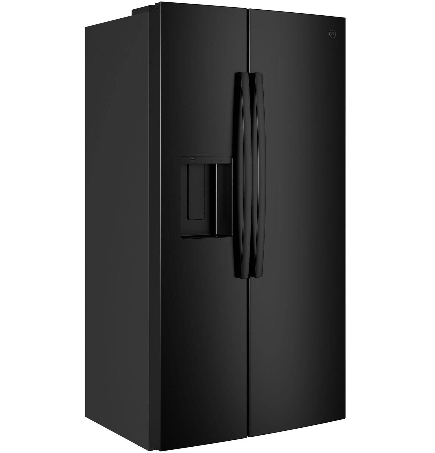 GE® ENERGY STAR® 23.6 Cu. Ft. Counter-Depth Side-By-Side Refrigerator with Extra Tall Dispenser and In-Door Icemaker