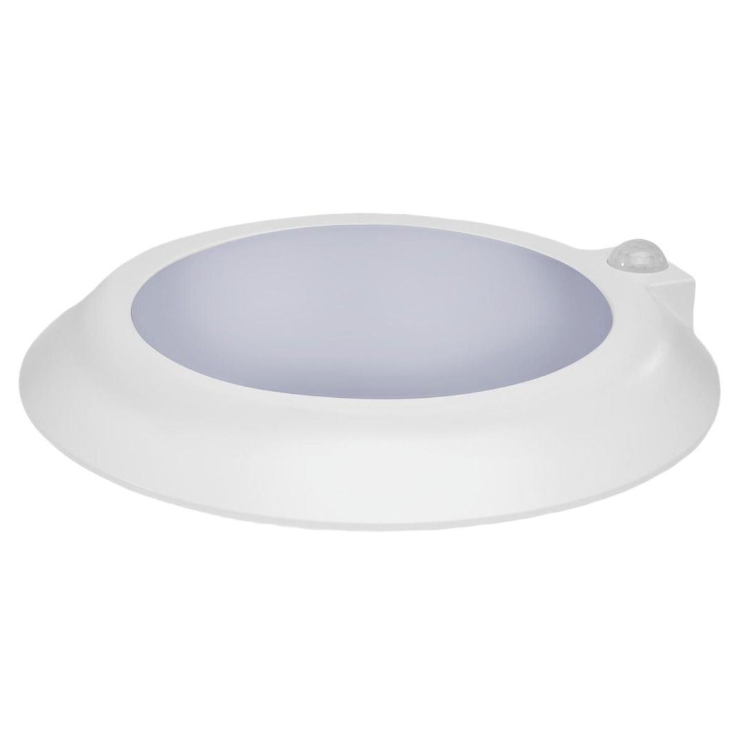White LED disk light with occupancy sensor for energy-efficient home improvement lighting solutions