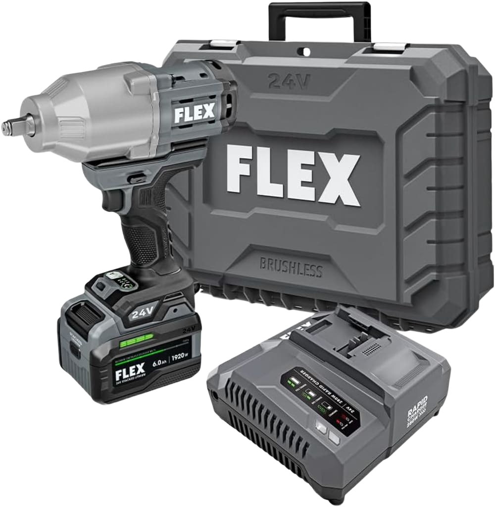 FLEX 24V 1/2" Impact Wrench Kit