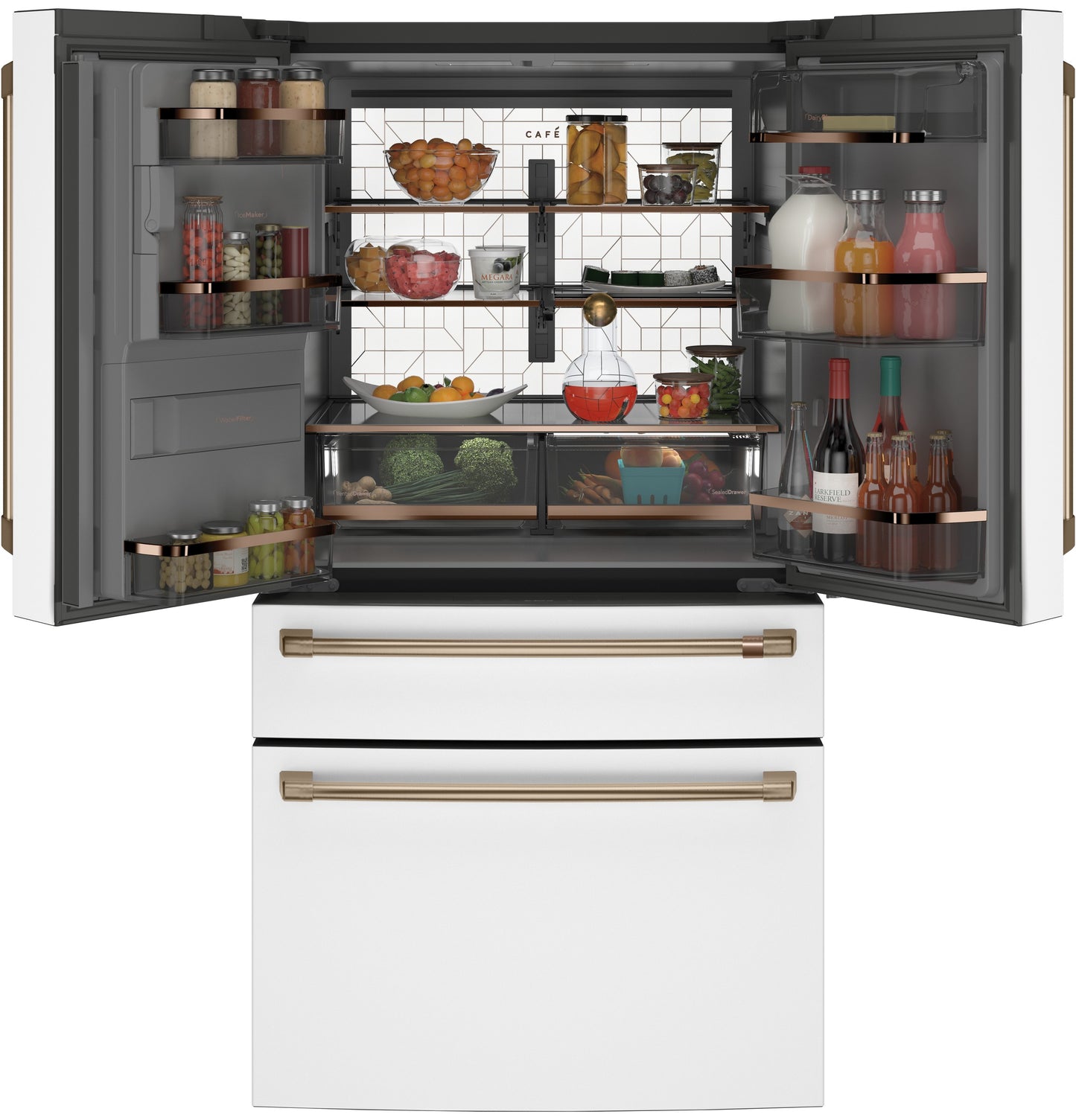 CAFÉ™ ENERGY STAR 22.3 Cu. Ft. Smart Counter-Depth 4-Door French-Door Refrigerator