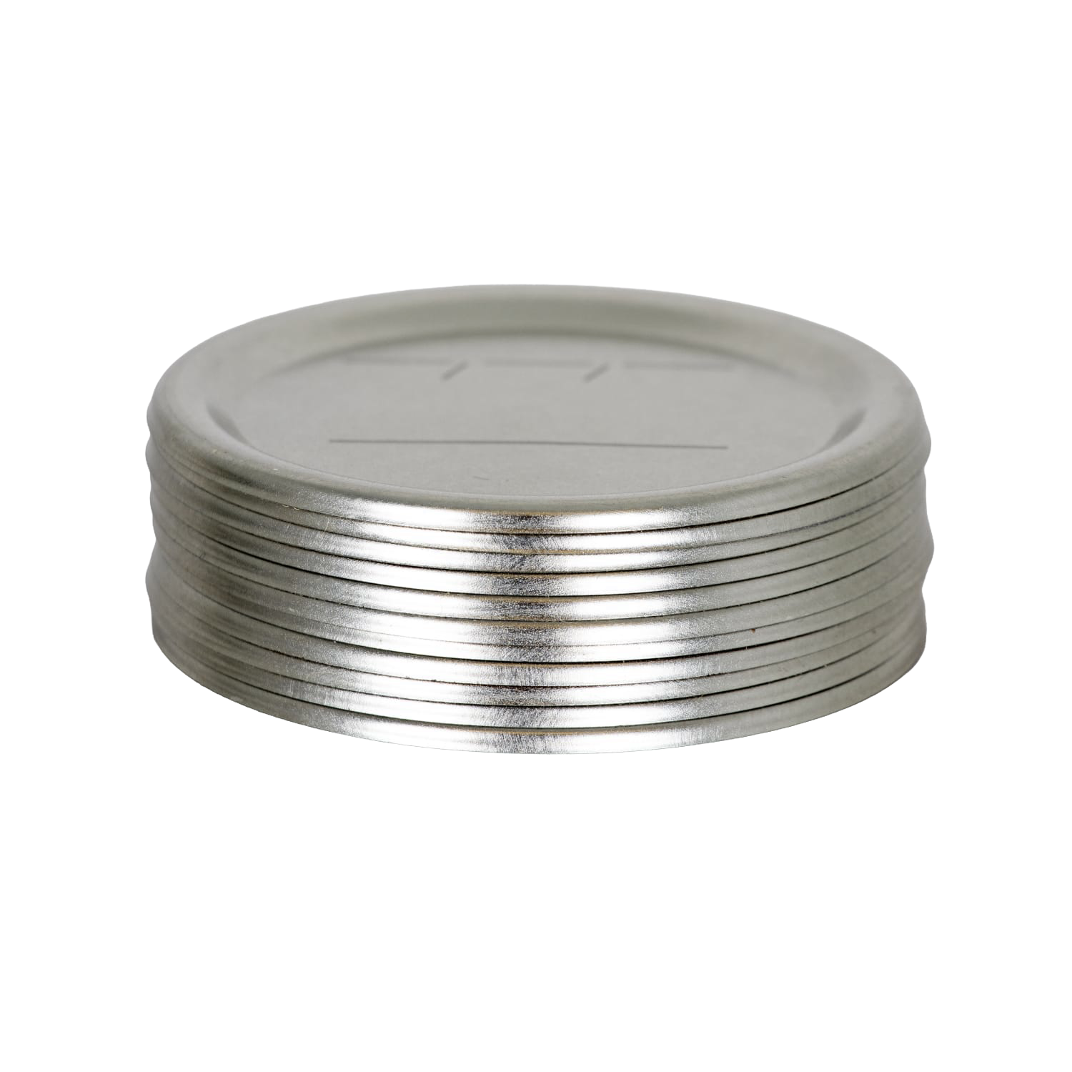 Stack of silver-tone regular-mouth canning jar lids in Kitchenware and Under $25 home improvement tools collection