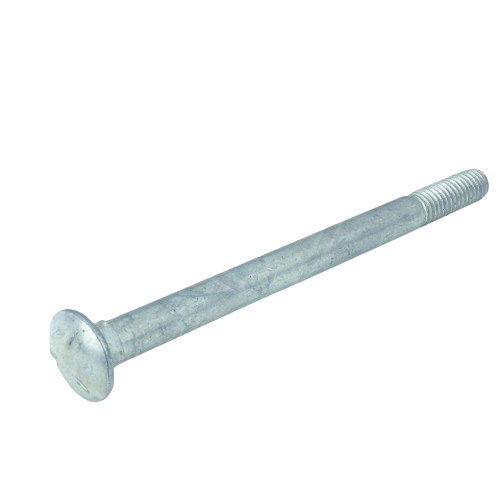 Galvanized 3/8" x 5" bolt with partially threaded shaft for John Deere parts and home improvement projects