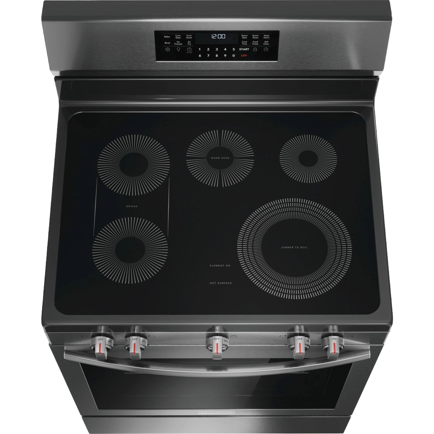 30" Rear Control Electric Range with Total Convection