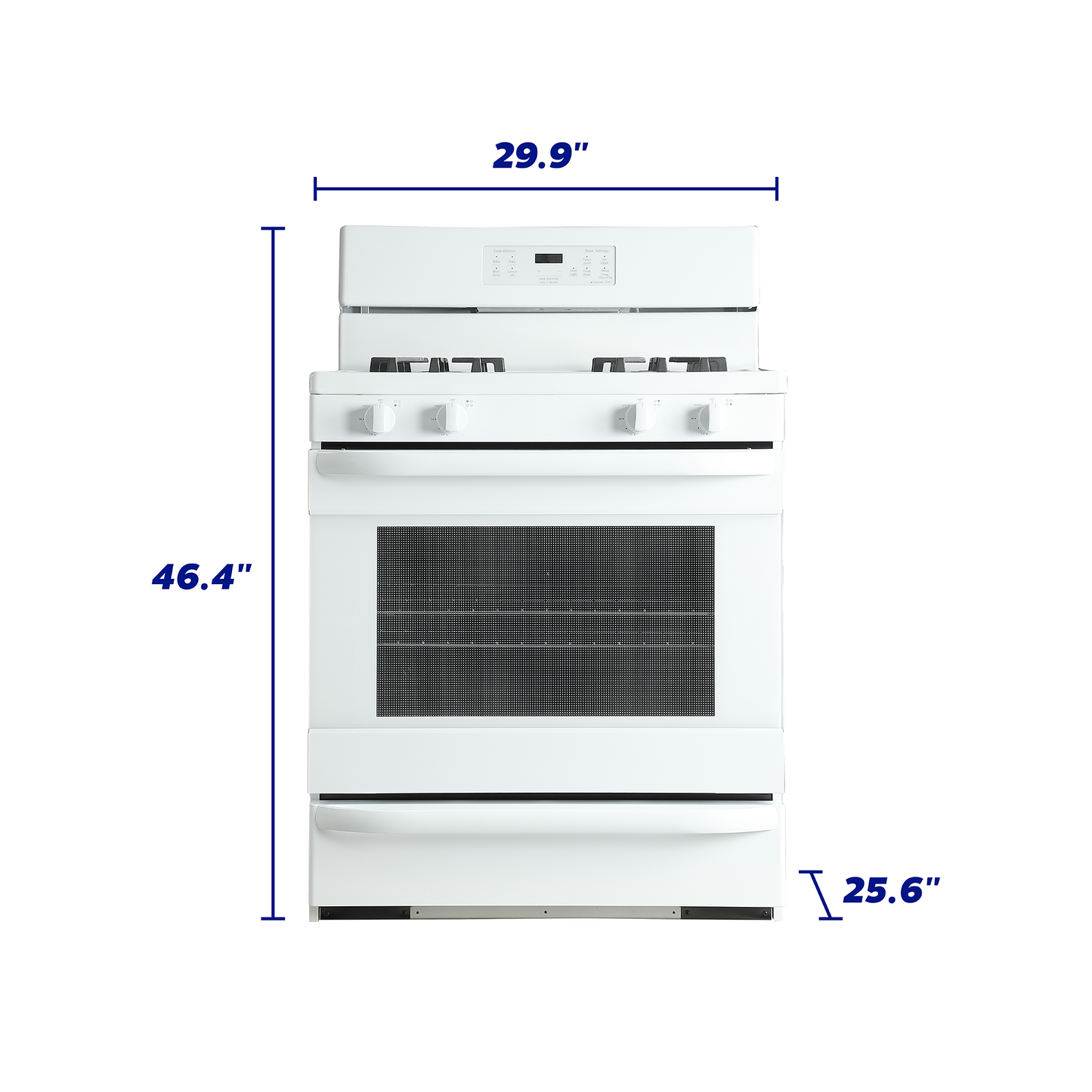 Element Electronics 5.2 cu. ft. 30" Gas Range (EGR34MCCW)
