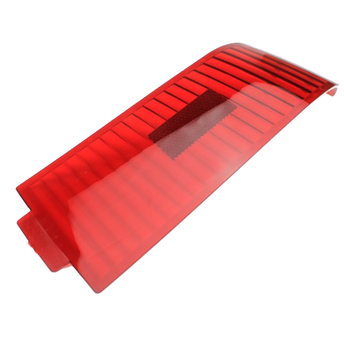 Red right-hand tail light lens compatible with John Deere equipment for vehicle light replacement and maintenance