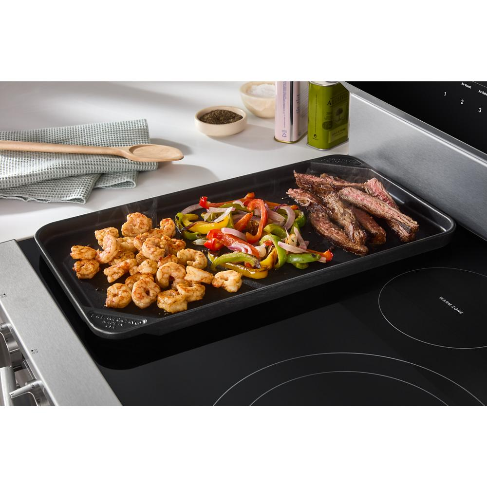 30-inch Electric Smart Range with Air Cooking Technology, No Preheat Air Fry, High Speed Preheat Oven, WipeClean™ Coating, and Steam/Self Clean