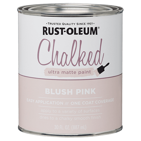 Rust-Oleum blush pink ultra matte chalked paint can for specialty paint and home improvement supplies under $50