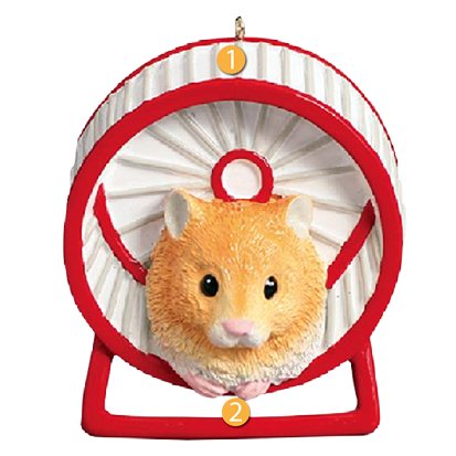 Rudolph & Me Personalized Hamster Ornament