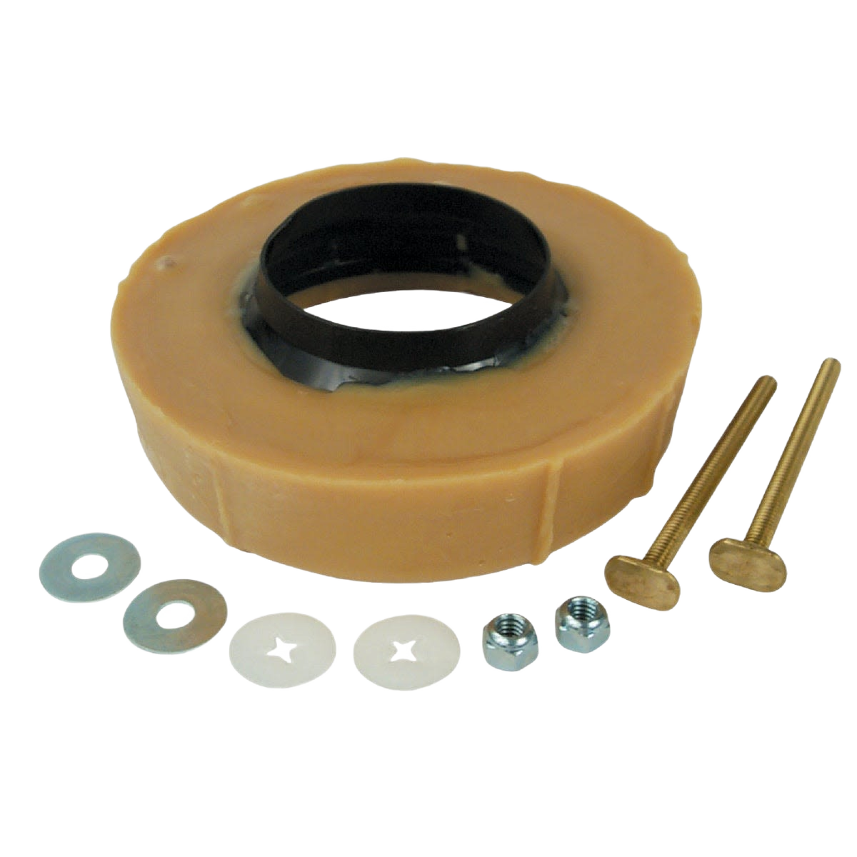 Wax ring extender kit with metal bolts, nuts, and washers for plumbing and toilet repair parts under $50 collection
