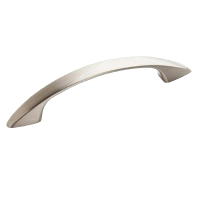Satin nickel cabinet pull with 3-inch center-to-center measurement for hardware and furniture accessories under $50 collections.