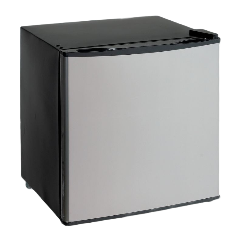 Compact stainless steel dual function refrigerator or freezer with black trim in Refrigerators and Kitchen & Kitchenware collections
